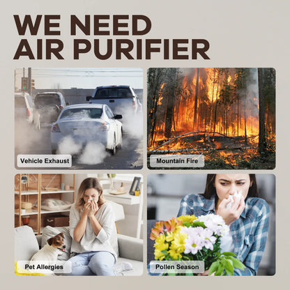 MORENTO MR2566 Air Purifier for Bedroom Home Smoke & Pet Dander Odors Sleep Mode Portable HEPA Blue Ambient Light Sleeping Mode Fragrance Machine