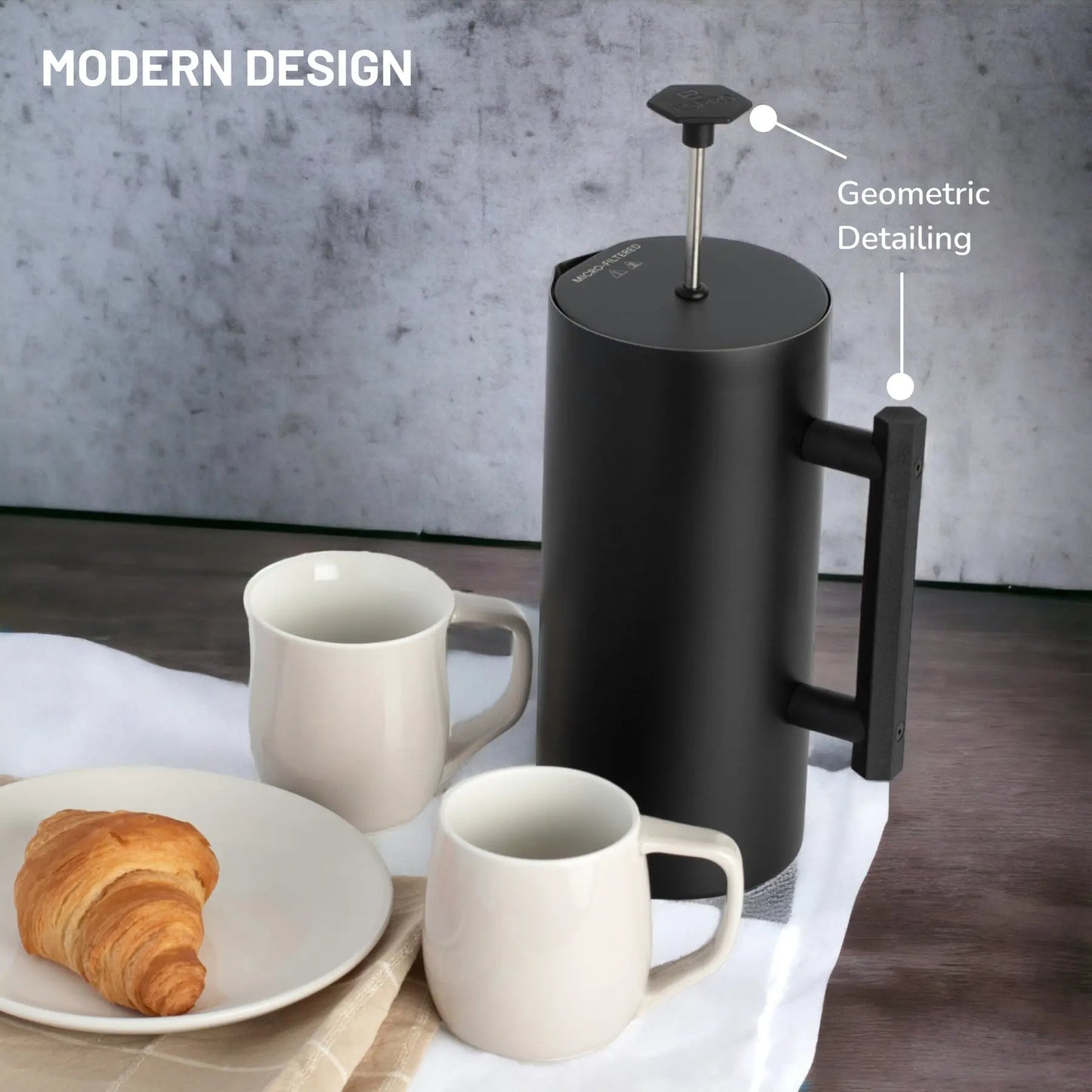 ESPRO P6 French Press, Double Walled Stainless Steel Insulated Coffee and Tea Maker