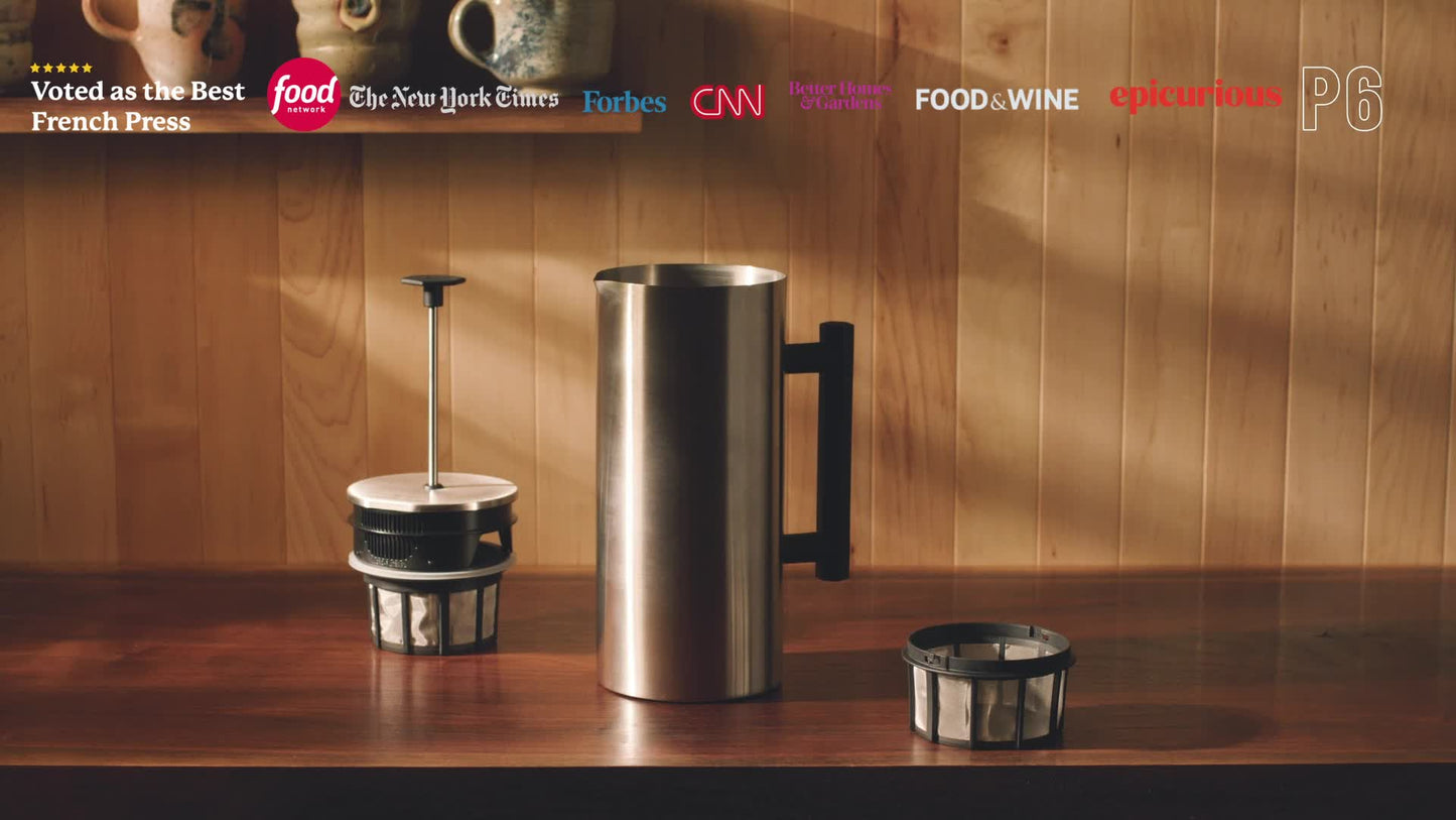ESPRO P6 French Press, Double Walled Stainless Steel Insulated Coffee and Tea Maker